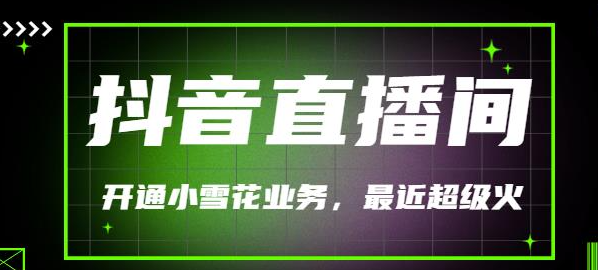 图片[1]-抖音直播间开通小雪花业务（外面收费288）最近超火-虚拟货源网